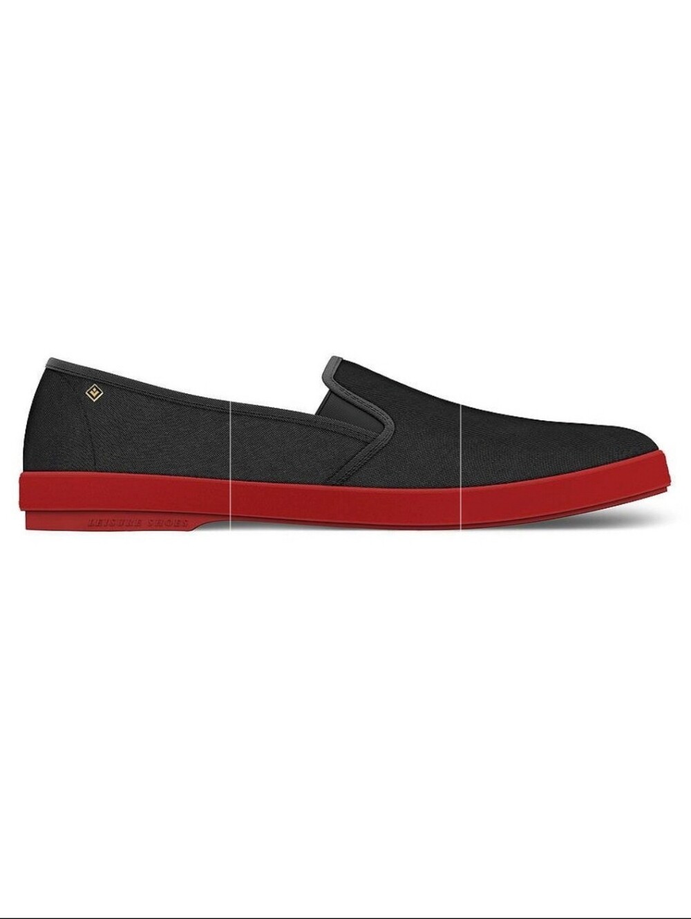 Rivieras Classic Canvas in Black Trench With Red Bottoms - New - EU 40 / US 9